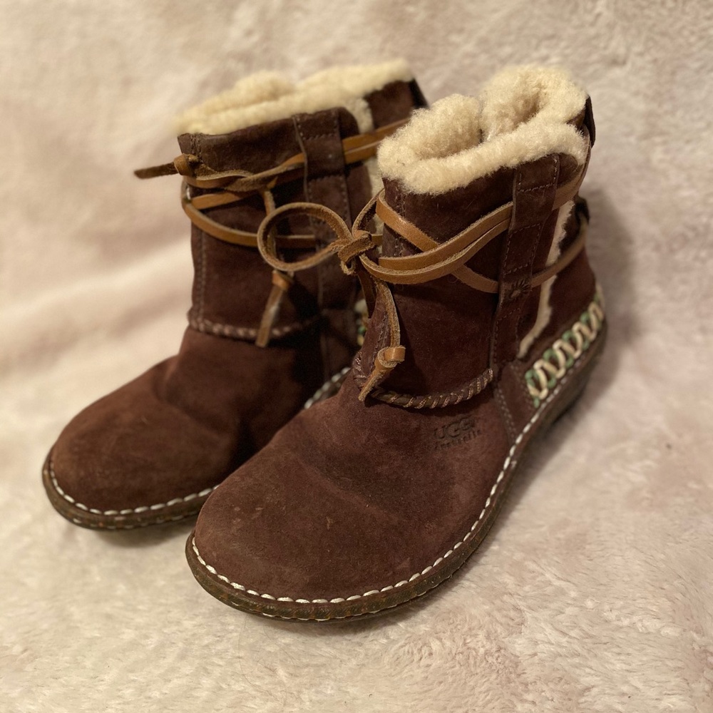 UGG Ankle Lace Around Booties